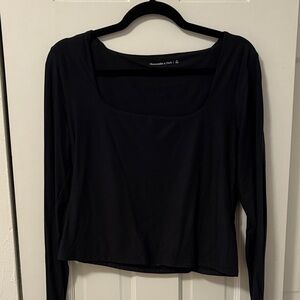 Abercrombie Square Neck Black Women's Top